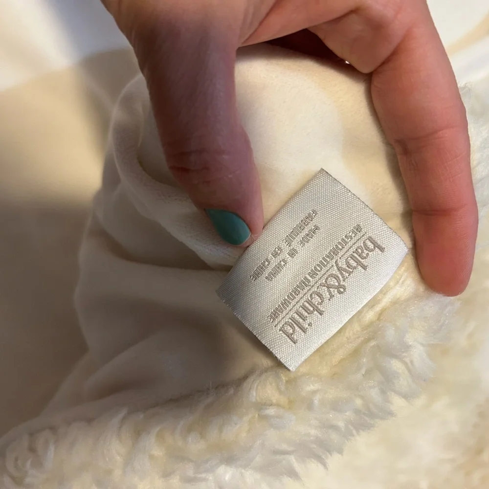Restoration Hardware White Baby & child crib throw